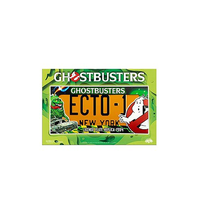 Ghostbusters license plate ECTO-1