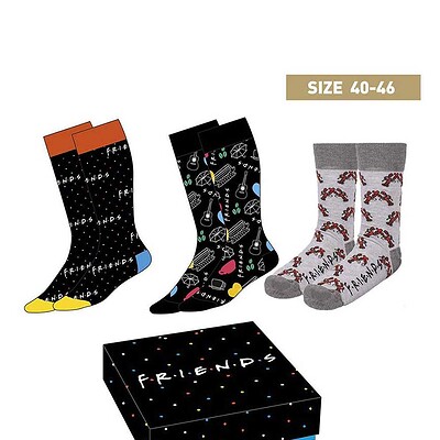Friends Socks 3-Pack Symbols 40-46