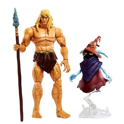 Masters of the Universe Masterverse Revelation Deluxe Savage He-Man and Orko