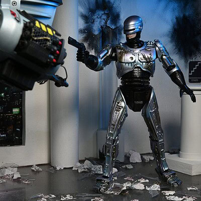 RoboCop Action Figure Ultimate Battle Damaged RoboCop with Chair