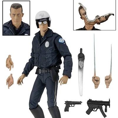 Terminator 2 Action Figure Ultimate T-1000 Motorcycle Cop