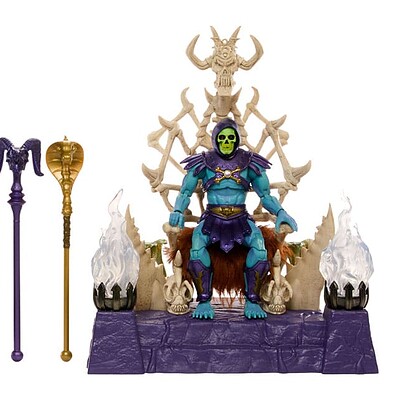 Masters of the Universe New Eternia Masterverse Skeletor and Throne