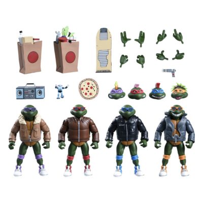 Teenage Mutant Ninja Turtles Cartoon 4-Pack Punk Turtles 18 cm