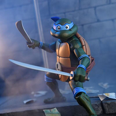 Teenage Mutant Ninja Turtles Cartoon Ultimate Leonardo VHS 18 cm