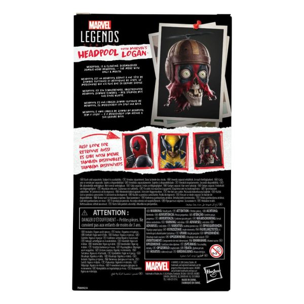 Deadpool and Wolverine Marvel Legends Headpool with Marvel's Logan 15 cm