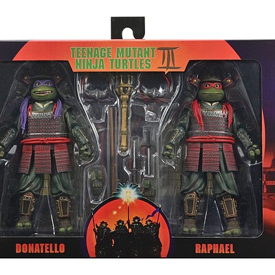Teenage Mutant Ninja Turtles III 2-Pack Donatello and Raphael 18 cm