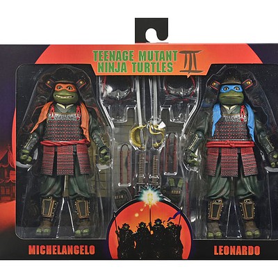 Teenage Mutant Ninja Turtles III 2-Pack Leonardo and Michelangelo 18 cm