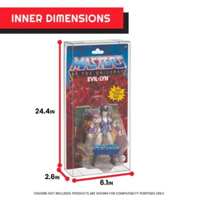 PET Protectors for Masters of the Universe Origins Box Figures 10-Pack (Carded)