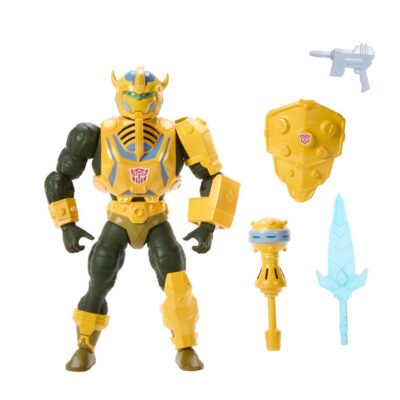 motu x transformers Bumblebee Armor Man At Arms accessories